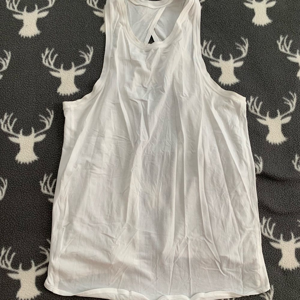 Lululemon all tied up white tank size 2